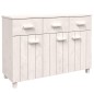 vidaXL Aparador HAMAR madera maciza de pino blanco 113x40x80 cm vidaXL Aparador HAMAR madera maciza de pino blanco 113x40x80 cm