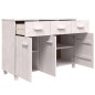vidaXL Aparador HAMAR madera maciza de pino blanco 113x40x80 cm vidaXL Aparador HAMAR madera maciza de pino blanco 113x40x80 cm