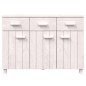 vidaXL Aparador HAMAR madera maciza de pino blanco 113x40x80 cm vidaXL Aparador HAMAR madera maciza de pino blanco 113x40x80 cm
