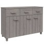 vidaXL Aparador HAMAR madera maciza de pino gris claro 113x40x80 cm vidaXL Aparador HAMAR madera maciza de pino gris claro 113x40x80 cm