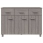 vidaXL Aparador HAMAR madera maciza de pino gris claro 113x40x80 cm vidaXL Aparador HAMAR madera maciza de pino gris claro 113x40x80 cm
