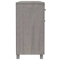 vidaXL Aparador HAMAR madera maciza de pino gris claro 113x40x80 cm vidaXL Aparador HAMAR madera maciza de pino gris claro 113x40x80 cm