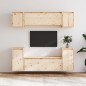 vidaXL Muebles para TV 6 piezas madera maciza de pino vidaXL Muebles para TV 6 piezas madera maciza de pino