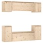 vidaXL Muebles para TV 6 piezas madera maciza de pino vidaXL Muebles para TV 6 piezas madera maciza de pino