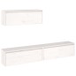 vidaXL Muebles para TV 3 piezas madera maciza de pino blanco vidaXL Muebles para TV 3 piezas madera maciza de pino blanco