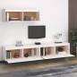 vidaXL Muebles para TV 3 piezas madera maciza de pino blanco vidaXL Muebles para TV 3 piezas madera maciza de pino blanco