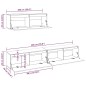 vidaXL Muebles para TV 3 piezas madera maciza de pino blanco vidaXL Muebles para TV 3 piezas madera maciza de pino blanco