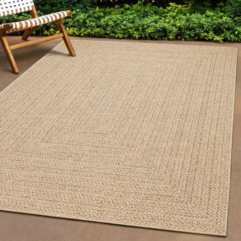 vidaXL Alfombra con aspecto de yute interior y exterior 120x170 cm vidaXL Alfombra con aspecto de yute interior y exterior 120x170 cm