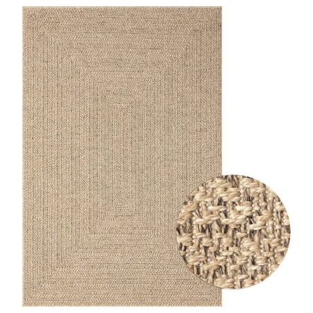 vidaXL Alfombra con aspecto de yute interior y exterior 120x170 cm