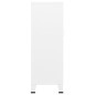 vidaXL Baúl de almacenaje industrial metal blanco 70x40x115 cm vidaXL Baúl de almacenaje industrial metal blanco 70x40x115 cm