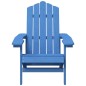 vidaXL Silla de jardín Adirondack HDPE azul agua vidaXL Silla de jardín Adirondack HDPE azul agua