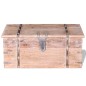 vidaXL Set de baúl de almacenamiento de madera de acacia 2 unidades vidaXL Set de baúl de almacenamiento de madera de acacia 2 unidades