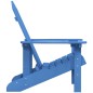 vidaXL Silla de jardín Adirondack HDPE azul agua vidaXL Silla de jardín Adirondack HDPE azul agua