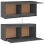 vidaXL Muebles para TV 5 piezas madera maciza de pino gris