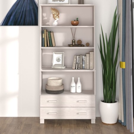 vidaXL Aparador HAMAR madera de pino maciza blanco