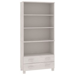 vidaXL Aparador HAMAR madera de pino maciza blanco