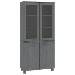 vidaXL Aparador HAMAR madera de pino maciza gris oscuro