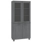 vidaXL Aparador HAMAR madera de pino maciza gris oscuro vidaXL Aparador HAMAR madera de pino maciza gris oscuro