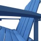 vidaXL Silla de jardín Adirondack HDPE azul agua vidaXL Silla de jardín Adirondack HDPE azul agua
