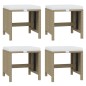 vidaXL Set comedor de jardín 21 pzas con cojines ratán sintético beige vidaXL Set comedor de jardín 21 pzas con cojines ratán sintético beige