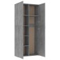 vidaXL Armario almacenaje madera ingeniería gris cemento 80x35,5x180cm vidaXL Armario almacenaje madera ingeniería gris cemento 80x35,5x180cm