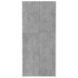 vidaXL Armario almacenaje madera ingeniería gris cemento 80x35,5x180cm vidaXL Armario almacenaje madera ingeniería gris cemento 80x35,5x180cm