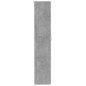 vidaXL Armario almacenaje madera ingeniería gris cemento 80x35,5x180cm vidaXL Armario almacenaje madera ingeniería gris cemento 80x35,5x180cm