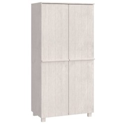 vidaXL Armario HAMAR madera maciza de pino blanco 89x50x180 cm