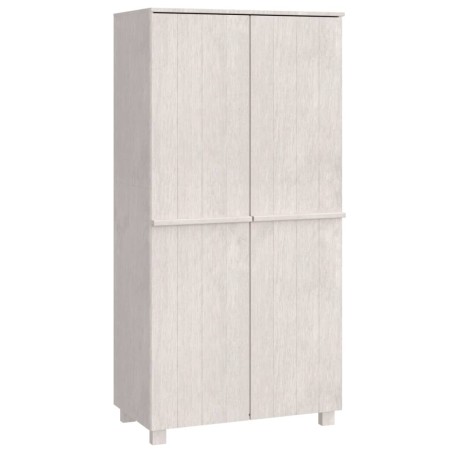vidaXL Armario HAMAR madera maciza de pino blanco 89x50x180 cm