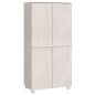 vidaXL Armario HAMAR madera maciza de pino blanco 89x50x180 cm vidaXL Armario HAMAR madera maciza de pino blanco 89x50x180 cm