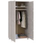 vidaXL Armario HAMAR madera maciza de pino blanco 89x50x180 cm vidaXL Armario HAMAR madera maciza de pino blanco 89x50x180 cm