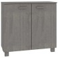 vidaXL Aparador HAMAR madera maciza de pino gris claro 85x35x80 cm vidaXL Aparador HAMAR madera maciza de pino gris claro 85x35x80 cm