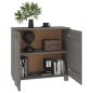 vidaXL Aparador HAMAR madera maciza de pino gris claro 85x35x80 cm vidaXL Aparador HAMAR madera maciza de pino gris claro 85x35x80 cm