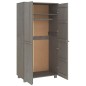 vidaXL Armario HAMAR madera maciza de pino gris claro 89x50x180 cm vidaXL Armario HAMAR madera maciza de pino gris claro 89x50x180 cm
