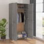 vidaXL Armario HAMAR madera maciza de pino gris claro 89x50x180 cm vidaXL Armario HAMAR madera maciza de pino gris claro 89x50x180 cm