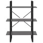vidaXL Estantería madera contrachapada gris 80x30x105 cm