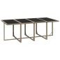 vidaXL Set comedor de jardín 9 pzas con cojines ratán sintético beige vidaXL Set comedor de jardín 9 pzas con cojines ratán sintético beige