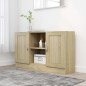 vidaXL Aparador madera contrachapada color roble Sonoma 120x30,5x70 cm vidaXL Aparador madera contrachapada color roble Sonoma 120x30,5x70 cm