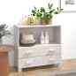 vidaXL Aparador HAMAR madera maciza de pino blanca 85x35x80 cm vidaXL Aparador HAMAR madera maciza de pino blanca 85x35x80 cm