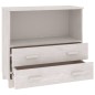 vidaXL Aparador HAMAR madera maciza de pino blanca 85x35x80 cm vidaXL Aparador HAMAR madera maciza de pino blanca 85x35x80 cm
