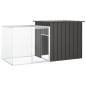 vidaXL Jaula de conejos acero galvanizado antracita 200x91x100 cm vidaXL Jaula de conejos acero galvanizado antracita 200x91x100 cm