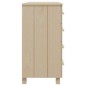 vidaXL Aparador HAMAR madera de pino maciza marrón miel 79x40x80cm vidaXL Aparador HAMAR madera de pino maciza marrón miel 79x40x80cm