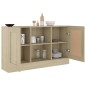 vidaXL Aparador madera contrachapada color roble Sonoma 120x30,5x70 cm vidaXL Aparador madera contrachapada color roble Sonoma 120x30,5x70 cm