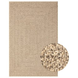 vidaXL Alfombra con aspecto de yute interior y exterior 160x230 cm