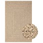 vidaXL Alfombra con aspecto de yute interior y exterior 160x230 cm vidaXL Alfombra con aspecto de yute interior y exterior 160x230 cm