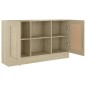 vidaXL Aparador madera contrachapada color roble Sonoma 120x30,5x70 cm vidaXL Aparador madera contrachapada color roble Sonoma 120x30,5x70 cm