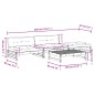 vidaXL Juego de muebles jardín 4 piezas y cojines madera maciza blanco vidaXL Juego de muebles jardín 4 piezas y cojines madera maciza blanco