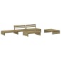 vidaXL Juego de muebles jardín 5 pzas y cojines madera pino impregnada vidaXL Juego de muebles jardín 5 pzas y cojines madera pino impregnada