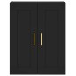 vidaXL Aparador alto madera contrachapada negro 69,5x34x180 cm vidaXL Aparador alto madera contrachapada negro 69,5x34x180 cm