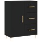 vidaXL Aparador alto madera contrachapada negro 69,5x34x180 cm vidaXL Aparador alto madera contrachapada negro 69,5x34x180 cm
